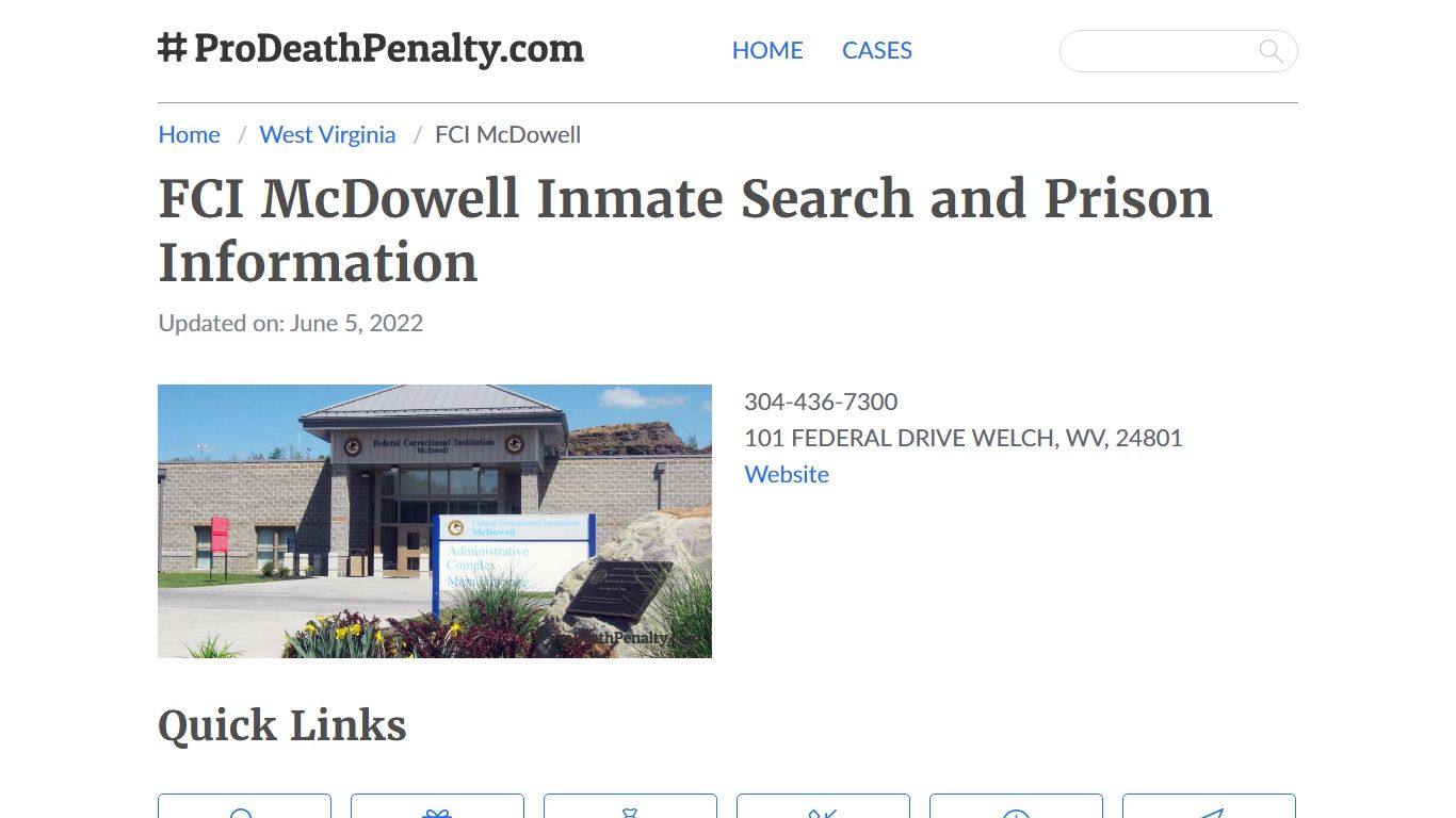 FCI McDowell Inmate Search, Visitation, Phone no ...